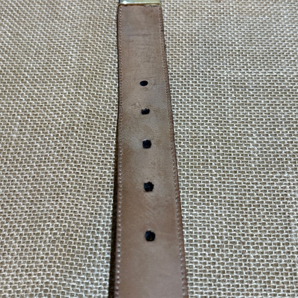 Mezlan Men's Leather Dress Belt Black Made in Spain Sz 40 2-Tone Buckle 1¼" Wide - Picture 10 of 13